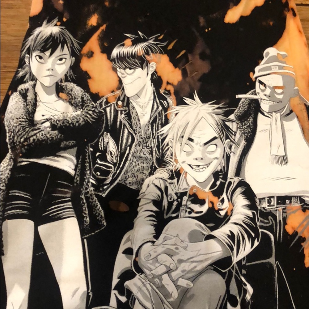 Distressed Gorillaz Band Tee